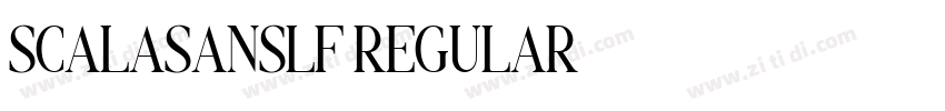 SCALASANSLF REGULAR字体转换 SCALASANSLF REGULAR字体转换